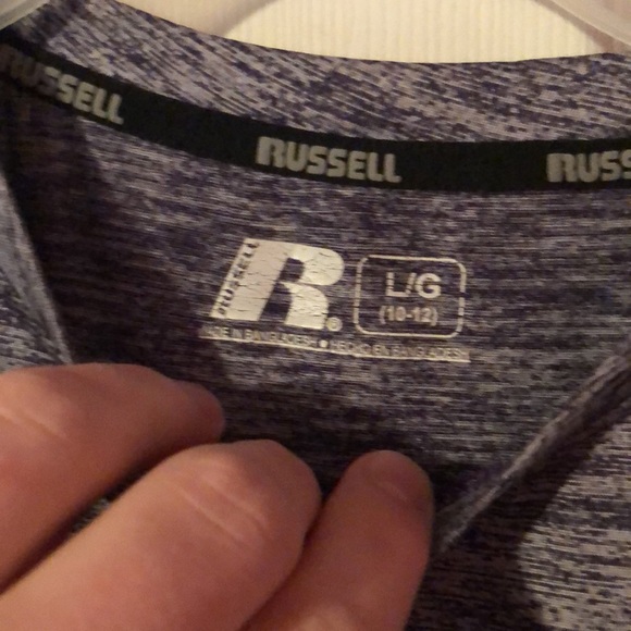 Western Carolina Catamounts Purple & Gray Striped Active T-Shirt Boys L 10/12 - Picture 3 of 12